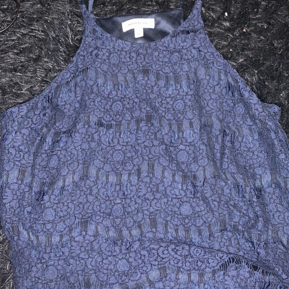 Dark blue tank top